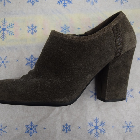 Prada Calzature Donna Grafite Suede Ankle Boots 36 - Picture 4 of 8
